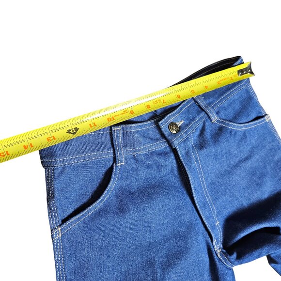 Vintage Live Ins Denim Loose Straight Jeans Raw Hem Embroidered 27x27 Boho Y2K - Picture 10 of 12